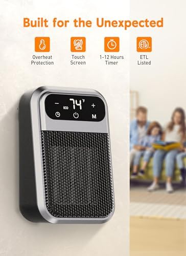GiveBest 800W Wall Heater with Remote Control