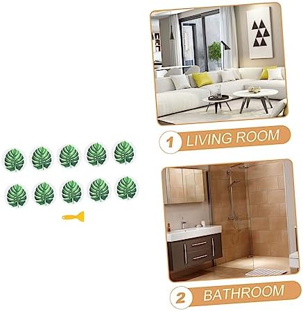 Cabilock Leaf Bathtub Stickers Anti-Slip Safety Decals for Kids