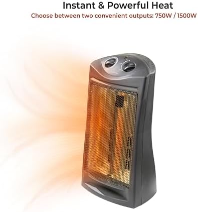 Comfort Zone 1500W Space Heater with 2 Heat Settings