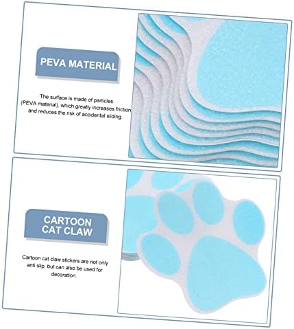 10Pcs Non-Slip Paw Print Bathtub Stickers 1