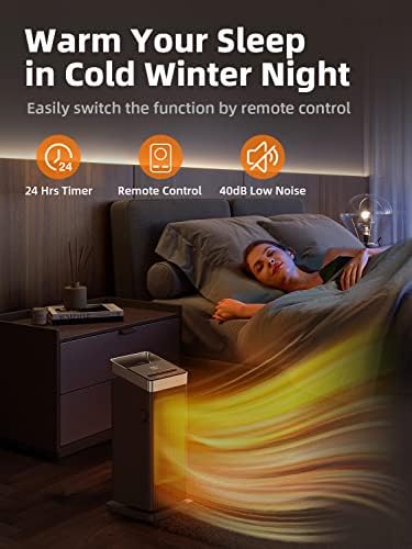 BREEZOME 1500W Fast Heating Space Heater with Remote Control 1