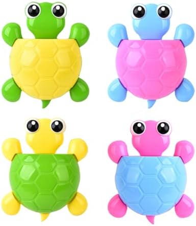 Cute Green Turtle Toothbrush Holder Suction Cup Mount