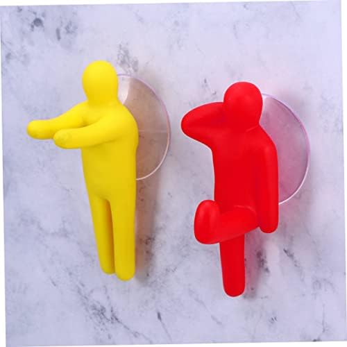IMIKEYA 6 Pcs Bathroom Suction Cup Hooks and Toothbrush Holders