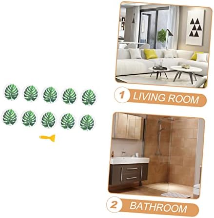 MAGICLULU Anti-Slip Bathtub Leaf Stickers 1 Set