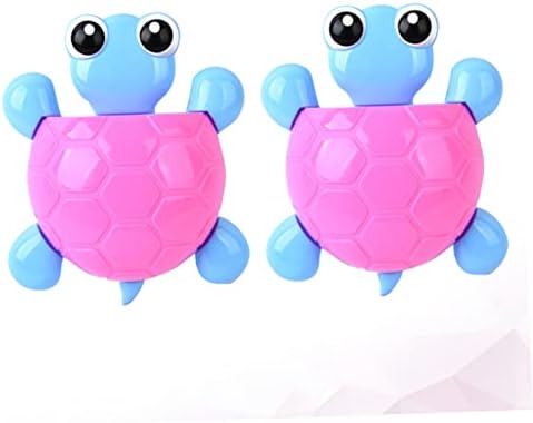 Yardenfun 2Pcs Cute Turtle Suction Cup Toothbrush Holder
