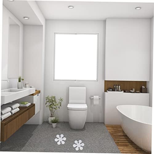Sosoport 20Pcs Snowflake Non-Slip Tub Strips with Adhesive Safety Stickers