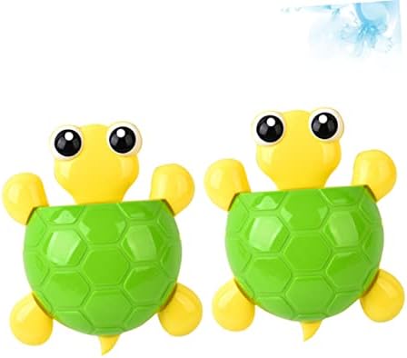 2Pcs Turtle Suction Cup Toothbrush Holder