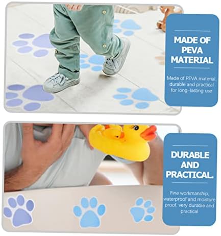 KONTONTY 10pcs Non-Slip Dog Paw Print Stickers for Bathtub and Shower
