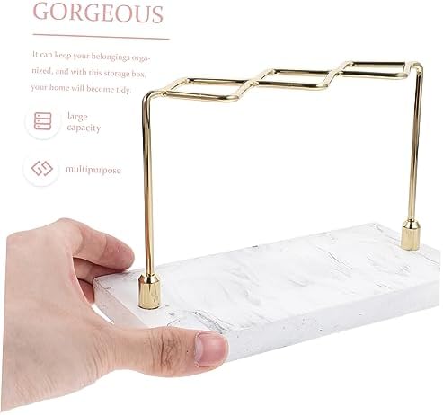 Luxshiny Marble Toothbrush Holder Elegant Design