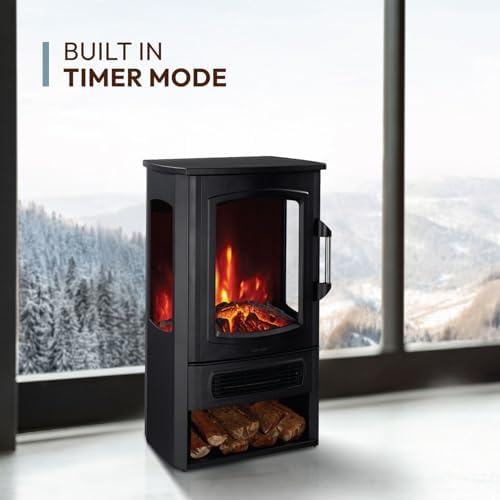 Cambridge 3 Panel Electric Fireplace with Remote Control