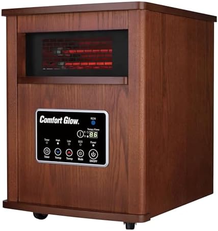 Comfort Glow Infrared Quartz Heater Auburn Oak