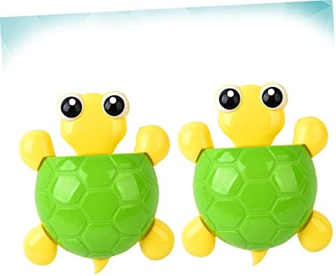 VALICLUD 2Pcs Turtle Suction Cup Toothbrush Holder