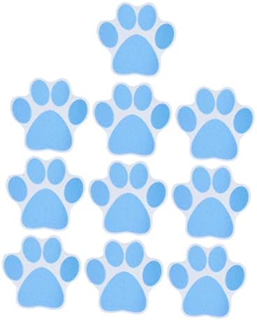 10pcs Dog Paw Print Bathtub Decals Anti-Skid Stickers