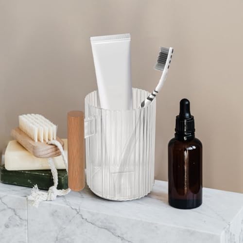 Cabilock Toothbrush Holder Cup with Lid