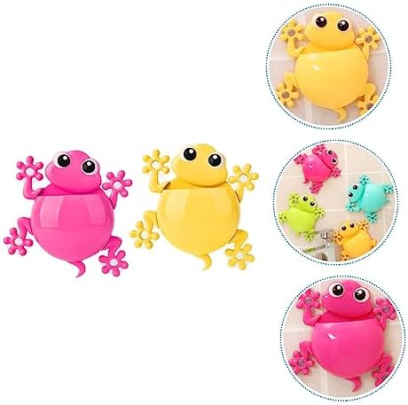 Ciieeo Suction Cup Toothbrush Holder for Kids Gecko Design