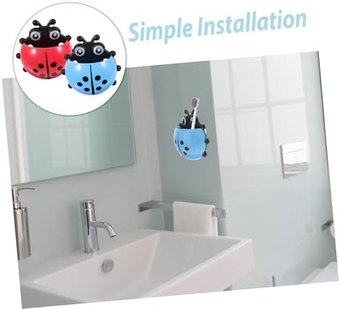 GLEAVI Wall-Mounted Toothbrush Holder 2pcs