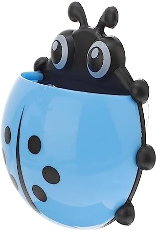 Veemoon Ladybug Toothbrush Cup Holder Wall Mount Suction