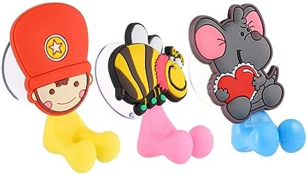 Holibanna Cartoon Toothbrush Holder Suction Cup 3 Pack