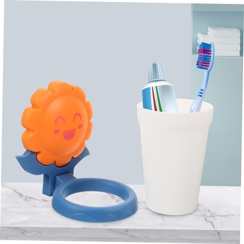 Healeved Cartoon Toothbrush Cup Rack Organizer