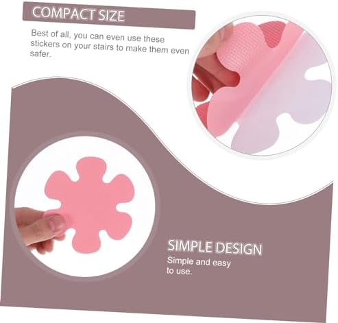 Zerodeko 20PCS Non-Slip Flower Stickers for Bath Stairs