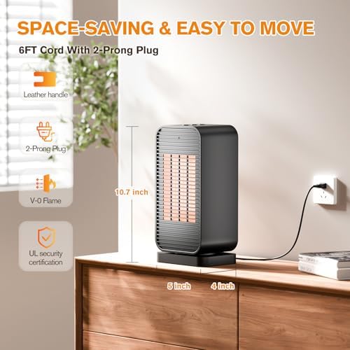 Flowbreeze 2-in-1 Heater Fan with Remote