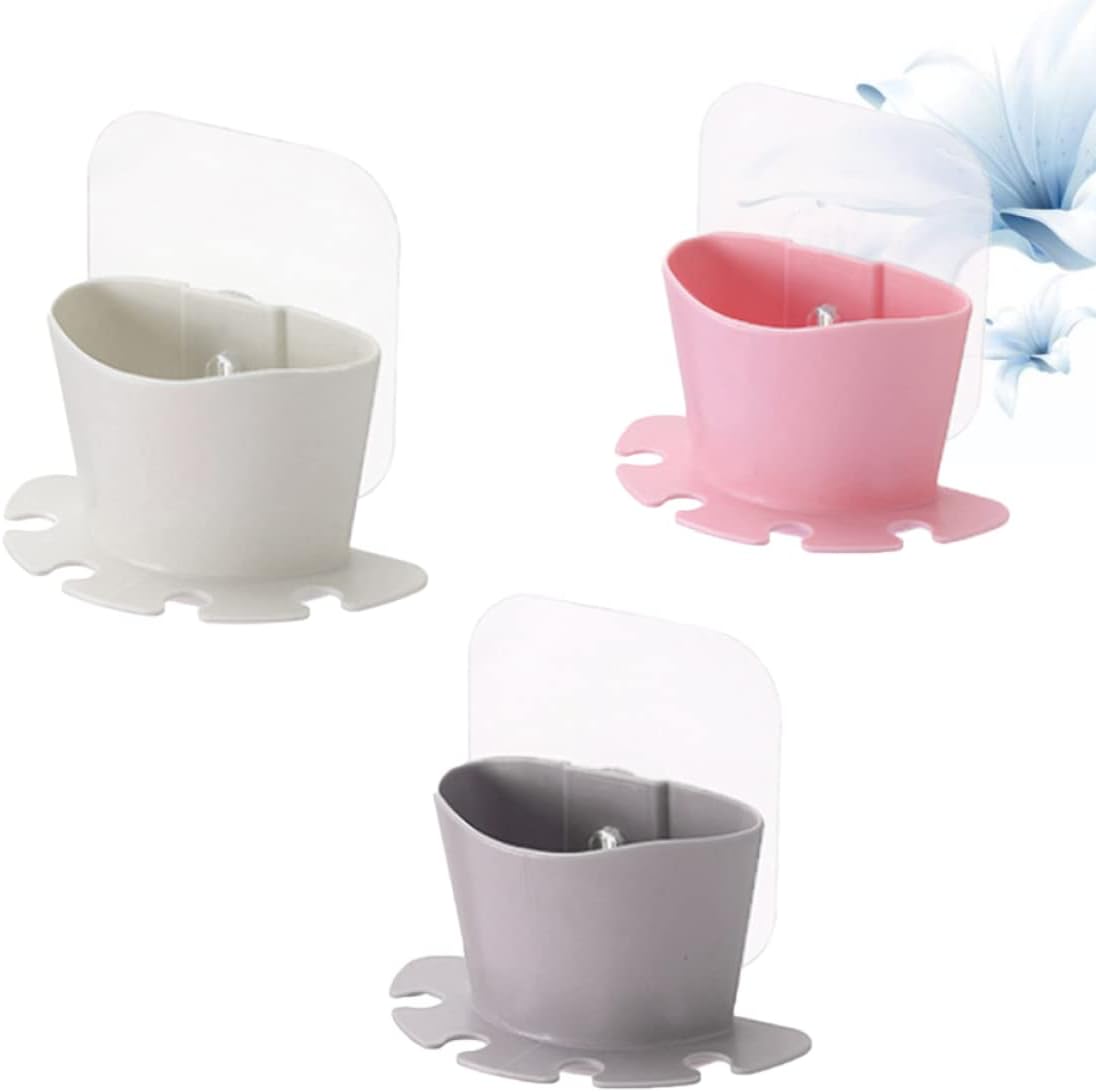 ABOOFAN Self-Adhesive Toothbrush Holder and Wall Organizer