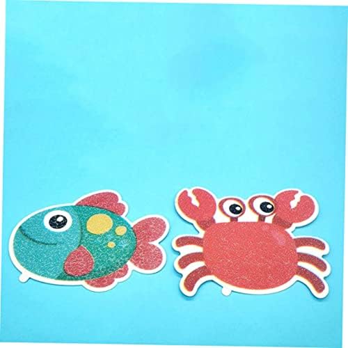MAGICLULU Non-Slip Bath Stickers Crab Shape 5pcs