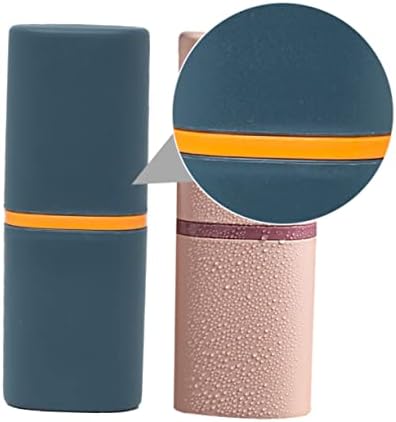 FRCOLOR Two-in-One Toothbrush Holder with Lid