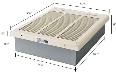 Global Industrial Wall Mounted Heater with Thermostat