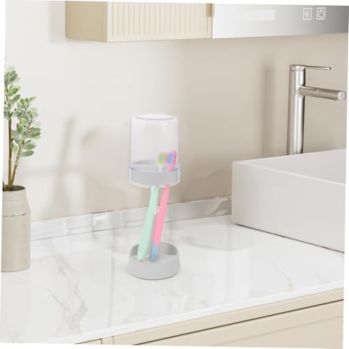 ABOOFAN Electric Toothbrush Holder with Suction Cups and Cover 1