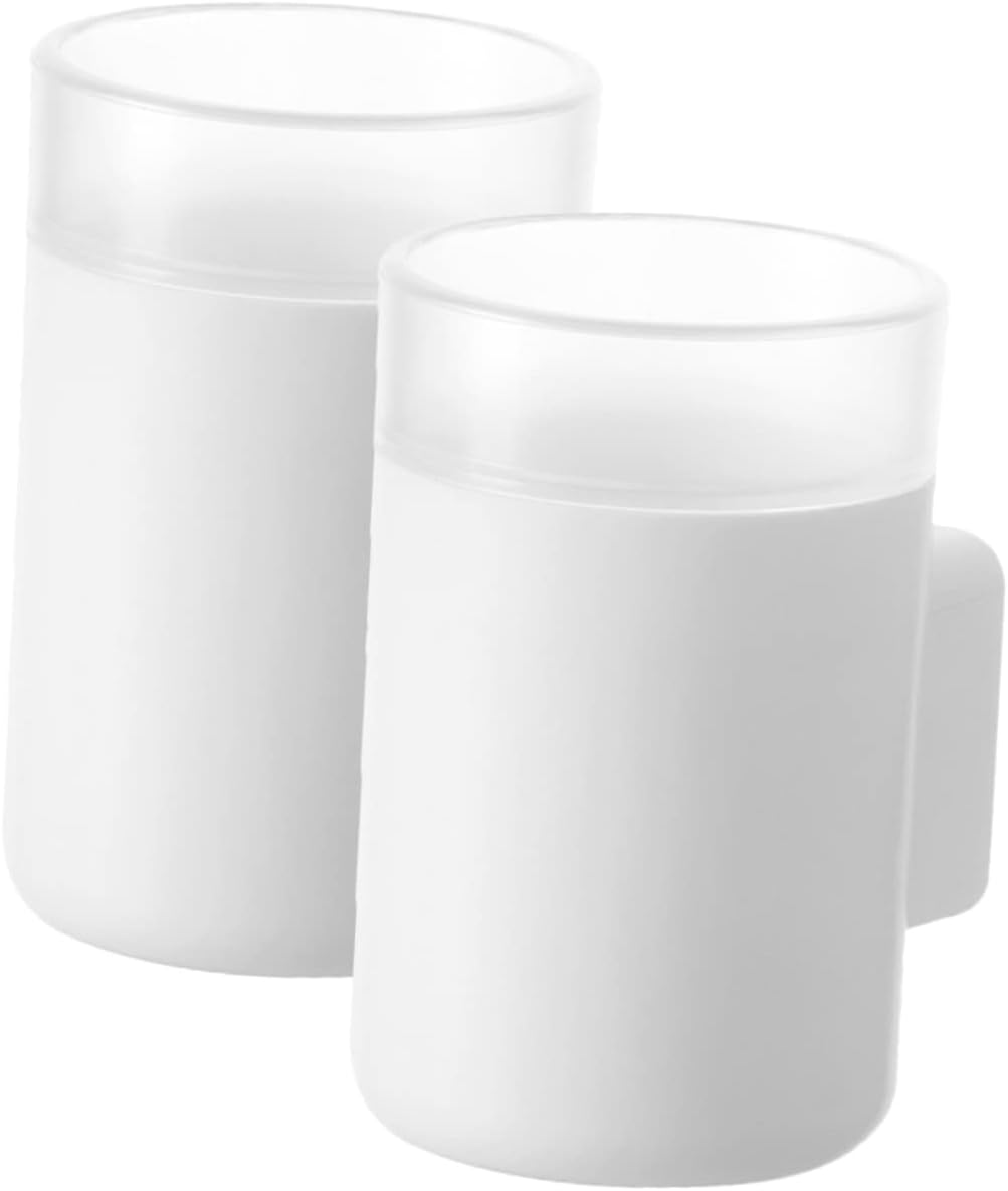 Amosfun 4Pcs Wall-Mounted Electric Toothbrush Holder Organizer