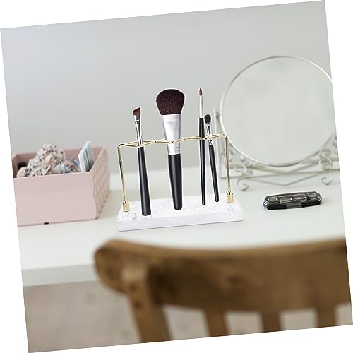 OUNONA Marble Pattern Toothbrush Holder for 4 Brush Storage