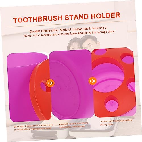 Ciieeo Toothbrush Holder with Toothpaste Storage
