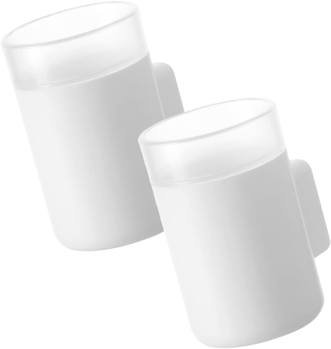 STOBAZA Wall Mounted Toothbrush Holder 8pcs Bathroom Organizer