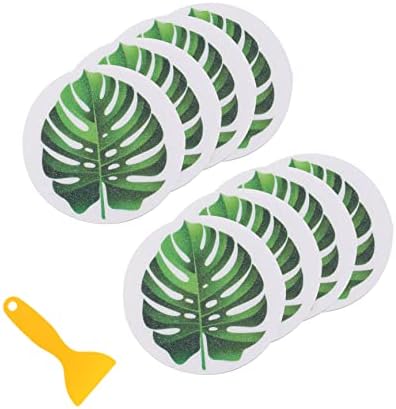 SWOOMEY 1 Set Leaf Anti Slip Bathtub Stickers