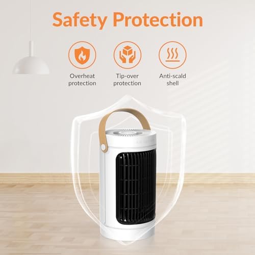 ADTARK 1500W Fast Electric Space Heater with Thermostat and 3 Modes