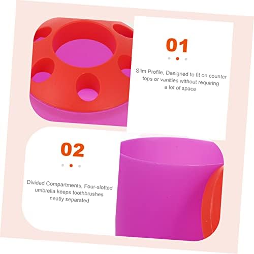 DECHOUS Toothbrush Cup Holder Organizer for Bathroom Vanity