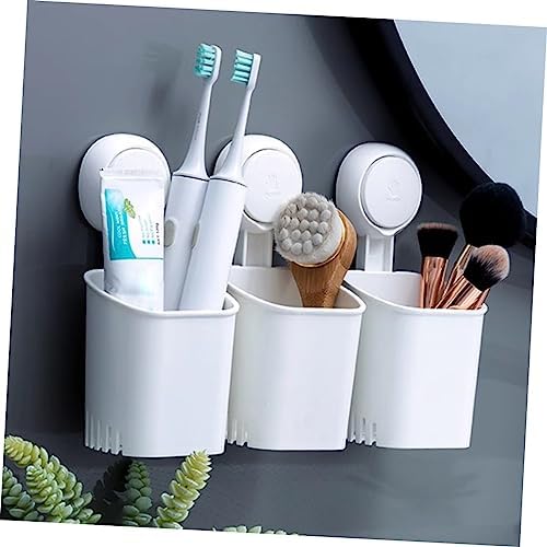 Space-Saver Wall Toothbrush Holder Suction Cup No Drill 1