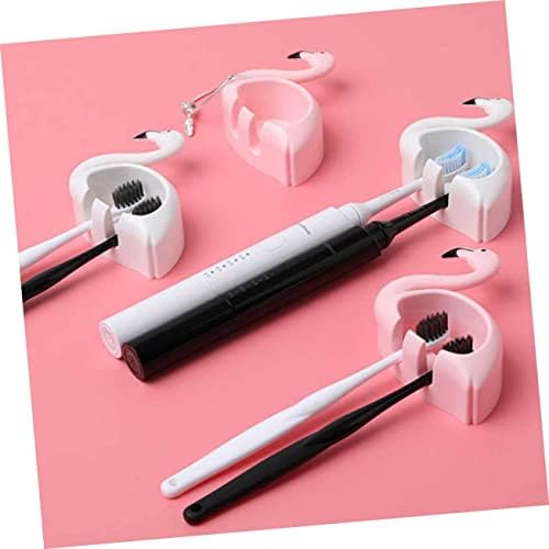 LIFKOME 2Pcs Pink Flamingo Suction Cup Toothbrush Holder