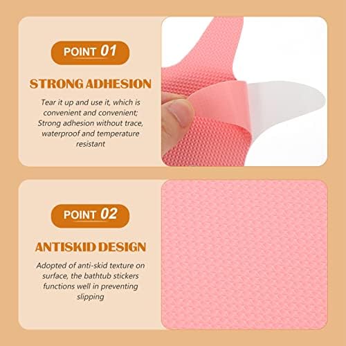 Zerodeko 24pcs Bathtub Stickers Safe Non-skid Decor