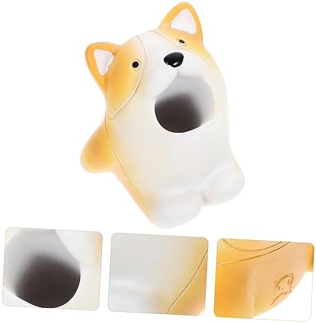 Luxshiny Cartoon Dog Toothbrush Holder and Makeup Brush Container