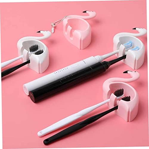 Flamingo Suction Cup Toothbrush Holder Wall Mounted Organizer