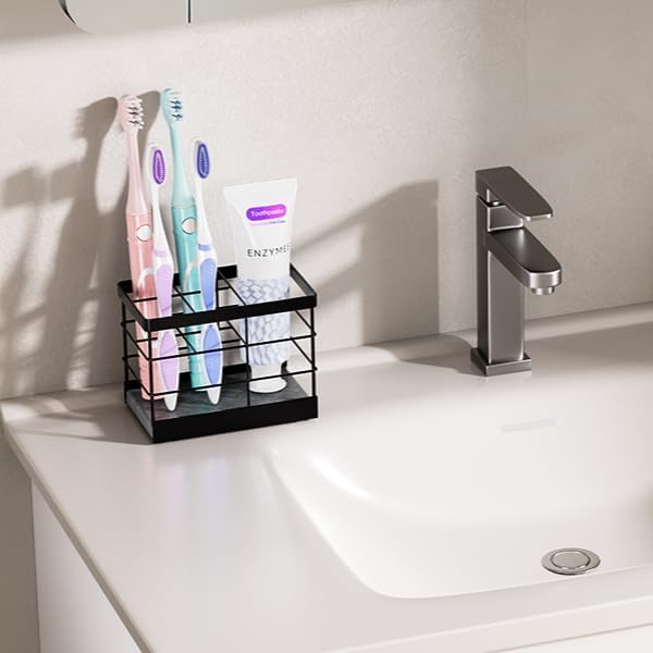 MOJOHAND Toothbrush Holder with Drying Stone