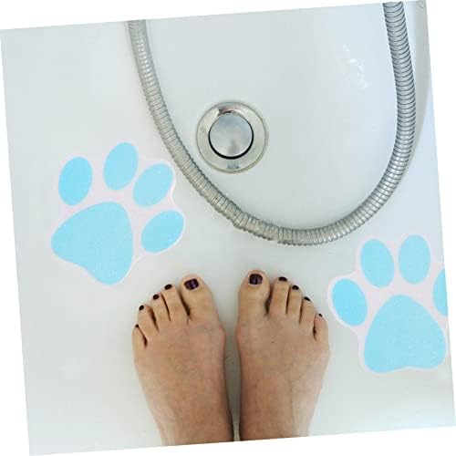 10Pcs Non-Slip Paw Print Bathtub Stickers 1