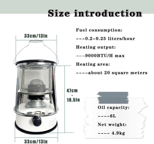 AMeLL Kerosene Stove Heater for Indoor Emergency Tent Use