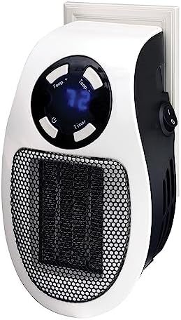 Optimus H-7801 Wall Plug-in Heater with Thermostat and Timer