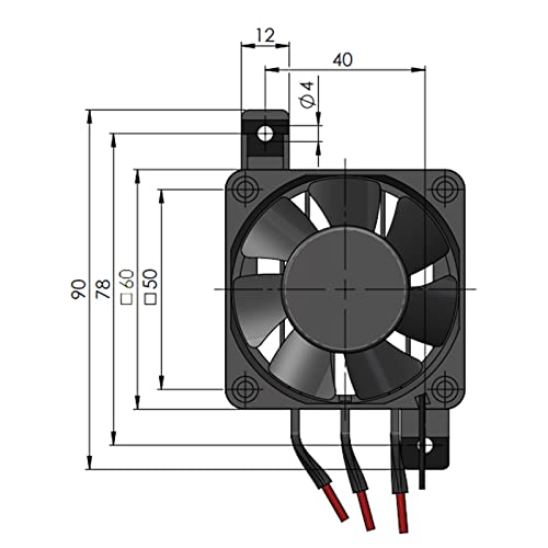 ViaGasaFamido 110V Mini Fan Heater for Small Spaces