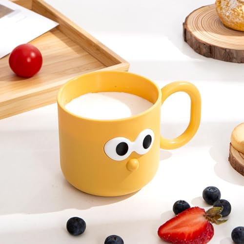 Kids Toothbrush Rinse Cup - Cute Cartoon Design Unbreakable Reusable