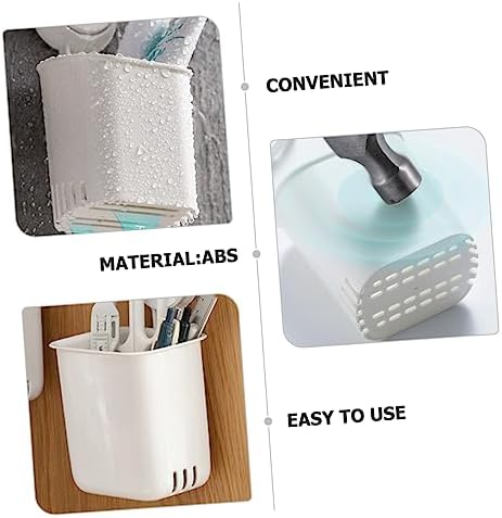 Holibanna Suction Cup Wall Mount Toothbrush Holder