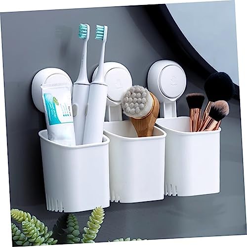 Suction Cup Toothbrush Holder with Drain Hole No Drill